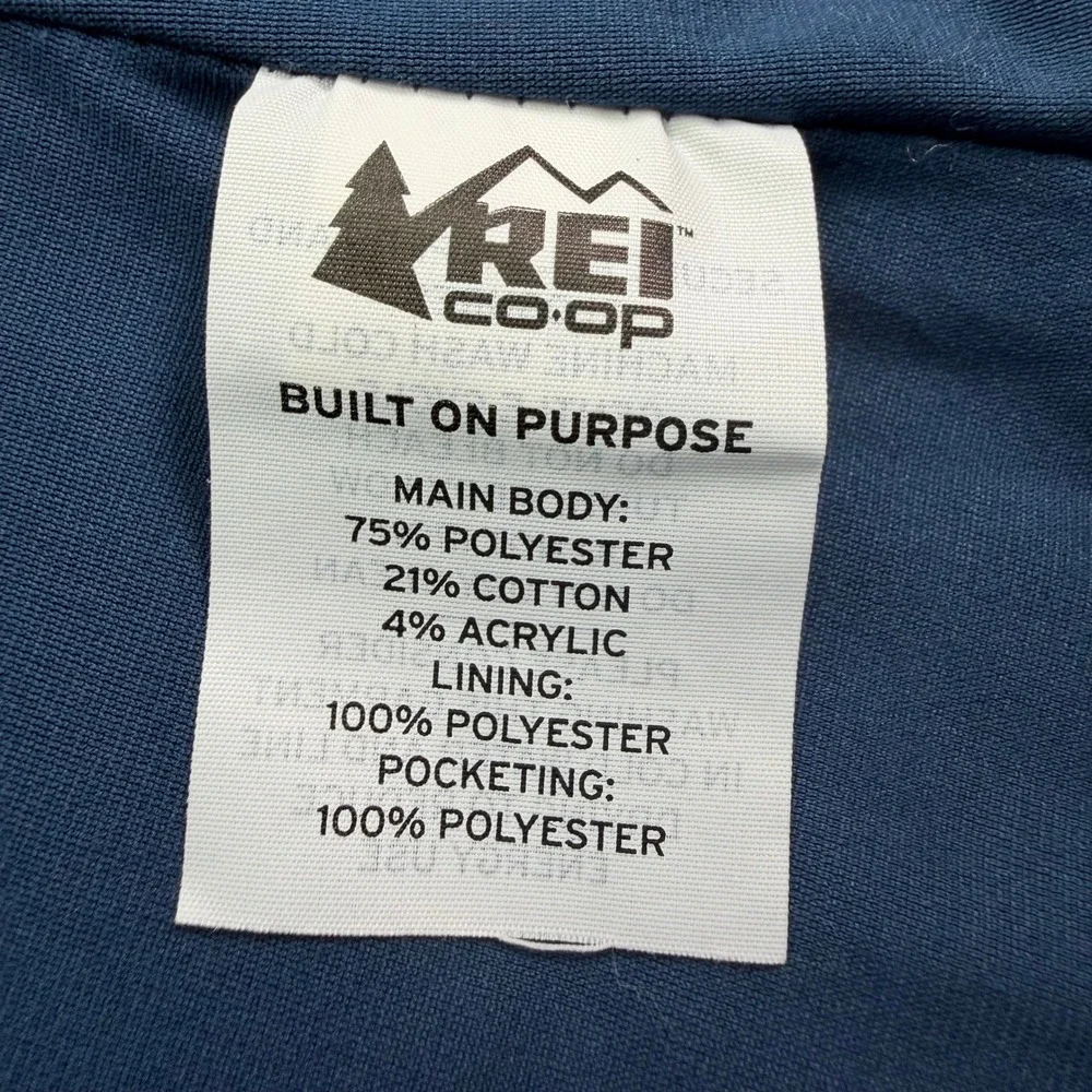 REI Co-op Jacket Womens Medium Blue‎ Aureum Sherpa Hoodie Full Zip 136956